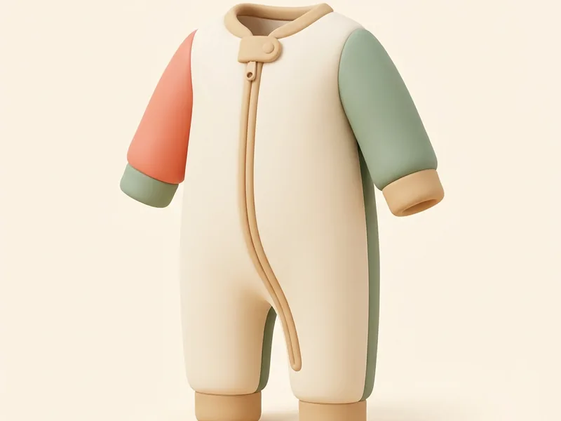 Newborn Zip Sleeper (going-home outfit) — One soft zip sleeper, newborn size