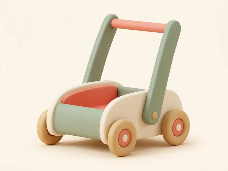 Push Walker Wagon — Something to hold while learning to walk
